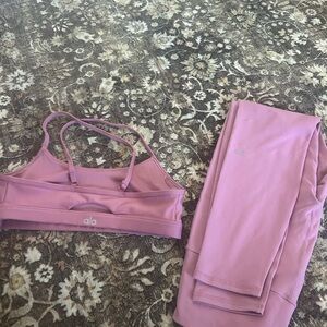 ALO Yoga Women's Pink Wild Rose Set